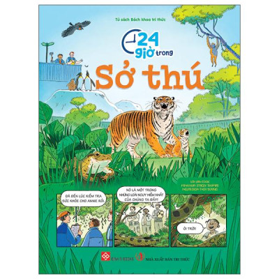 Sách - 24 Giờ Trong Sở Thú - Bìa Cứng