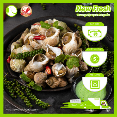 [GIAO NHANH HCM] Ốc Bulot Pháp Đông Lạnh - Túi 1Kg