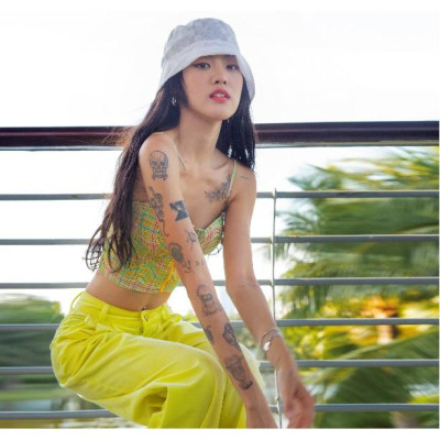 Nón Bèo Ren Hoa Trắng TARTAN - Floral Bucket Hat SE 