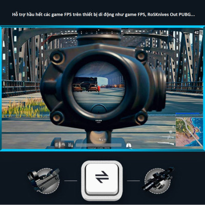 Bộ Chuyển đổi bàn phím và chuột PG-9116 Bluetooth 4.0 Trên Điện Thoại Di Động Hàng Nhập Khẩu