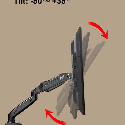 Giá treo 2 màn hình máy tính nhập khẩu F160 cho 17 - 27inch