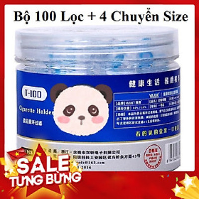 Hộp ComBo 100 Đầu Lọc Thuốc L.á, Công Nghệ Lọc Nhật Bản, Kèm 4 Ron Đa Năng Cho Cả Đầu Lớn & Vừa & Nhỏ [ Jet Mèo, Caraven Demi, Esse, Thăng Long Det, Sài Gòn Nhỏ. Kent, 555 ]