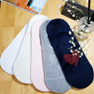 Tất vớ lười nữ hình trái tim Kikiya cao cấp Hàn Quốc W-N-013