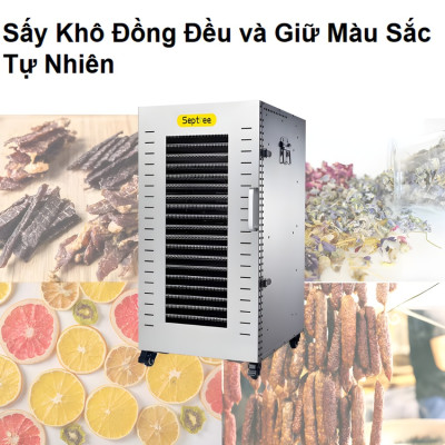 Máy sấy thực phẩm công nghiệp 22 khay. Thương hiệu Mỹ cao cấp Septree DBC-22A. Hàng chính hãng