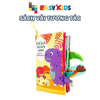 Sách Vải Tương Tác Cho Bé Đoán Đuôi Con Vật - Thế Giới Khủng Long