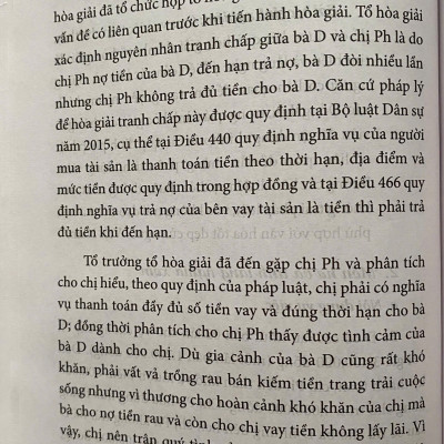 Một Số Vụ Việc Điển Hình Trong Công Tác Hoà Giải Ở Cơ Sở 