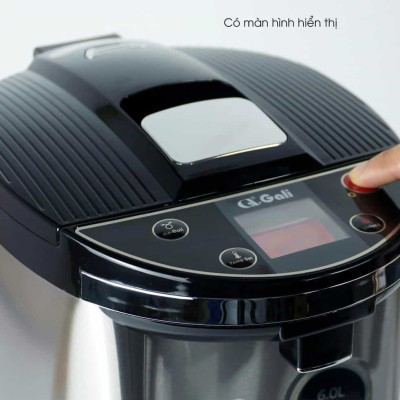 Bình Thuỷ Điện Gali GL-5060B Dung tích 6L nhỏ gọn, Thân bằng nhựa nguyên sinh cao cấp, lòng trong bằng Inox 304 dày chất lượng. Hàng chính hãng chất lượng cao bảo hành 24 tháng.