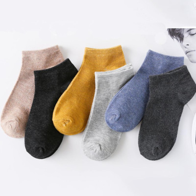 Combo 5 Đôi Tất , Vớ Nam / Nữ Cổ Ngắn Trơn Siêu Mềm Mại Nhiều Màu