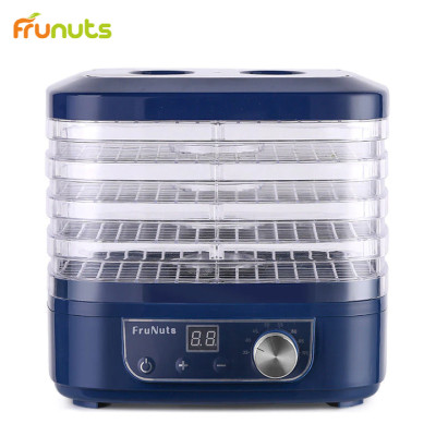 Máy sấy thực phẩm và trái cây 360 độ thương hiệu cao cấp Frunuts L-01D - Có 5 tầng sấy riêng biệt - HÀNG NHẬP KHẨU
