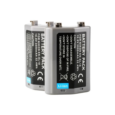 Pin Máy Ảnh Nikon EN-EL18 3000mAh 10.8V Dùng Cho Các Máy Ảnh Nikon Z9, D4, D4S, D4X, D810 - Hàng Nhập Khẩu