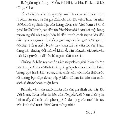 Đời Sống Văn Hoá Các Dân Tộc Việt Nam
