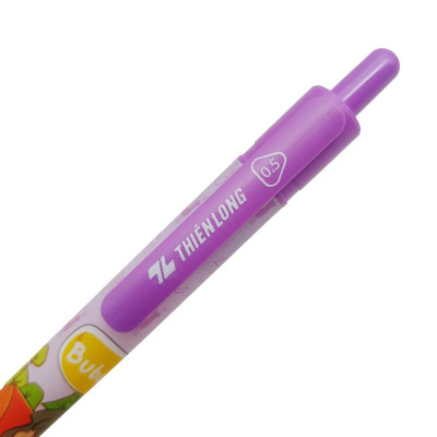 Hộp 12 Bút Gel Quick Dry 0.5 mm - Thiên Long GEL-040/KM - Mực Tím