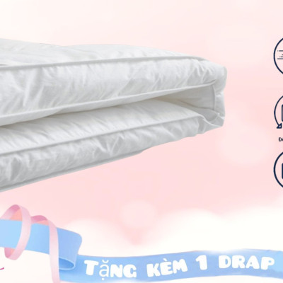 Nệm Topper Dày 9cm 5cm Cao Cấp Chuẩn Khách Sạn 5 Sao Tấm Làm Mềm Nệm Topper Toper Nệm Đệm Tấm Bảo Vệ Nệm Miếng Lót Nệm Topper Trải Giường Tấm Đệm Toper 