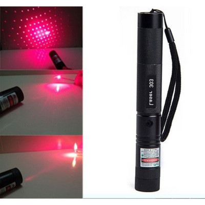 Đèn pin chiếu tia laser 303 - Bút thuyết trình (Kèm hộp+pin+sạc) - Hàng chính hãng