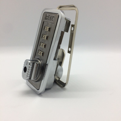 Khóa tủ Real 4 số dọc RL9041-01 keyless lock có chìa dò lại mật khẩu khi quên