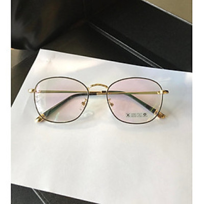 Kính vintage kim loại hàn quốc gọng dày cao cấp