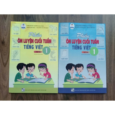 Sách - Combo phiếu ôn luyện cuối tuần tiếng việt lớp 1 (T1 + T2) (cánh diều)