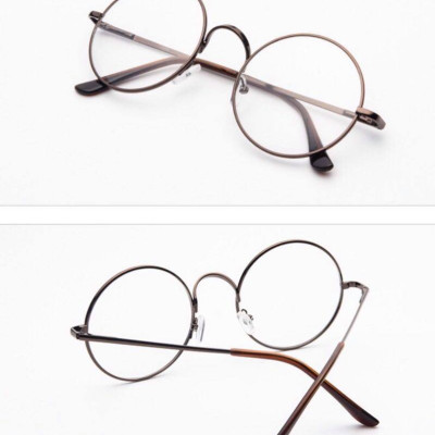 Gọng Kính xinh, Gọng Kính cận, Kính giả cận Mắt tròn Kim loại phong cách Hàn Quốc + tặng Tuavit Kính Xinh mini tiện lợi
