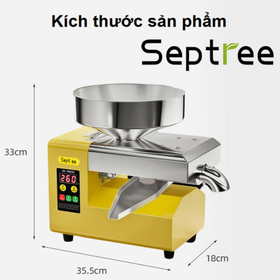 Máy ép dầu ăn thực vật thế hệ thứ 4 hoàn toàn mới thương hiệu Mỹ cao cấp Septree R8S 1100W - Hàng chính hãng