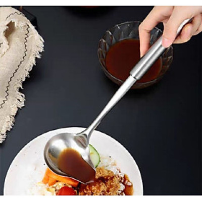 Muôi múc trân châu inox mỏ vịt - muôi múc nước lèo nhà hàng nhà bếp