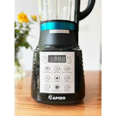 Máy làm sữa hạt Rapido RHB1800D 1000W 1.75L xay nấu đa năng, phù hợp mọi gia đình,BH 12 tháng - Hàng chính hãng