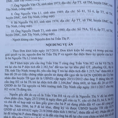 Tuyển Tập Các Bản Án Của Toà Án Nhân Dân Cấp Cao Về Quyền Sử Dụng Đất Và Tài Sản Gắn Liền Với Đất