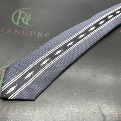 Cà vạt nam thanh niên công sở cao cấp 6cm xanh đen Giangpkc