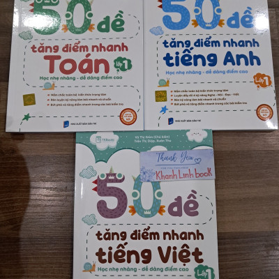 Sách - 50 Đề Tăng Điểm Nhanh Tiếng Anh – Lớp 1 (MC)