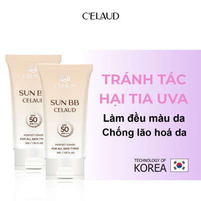 Combo 2 kem chống nắng tối ưu cho da Sun BB Celaud