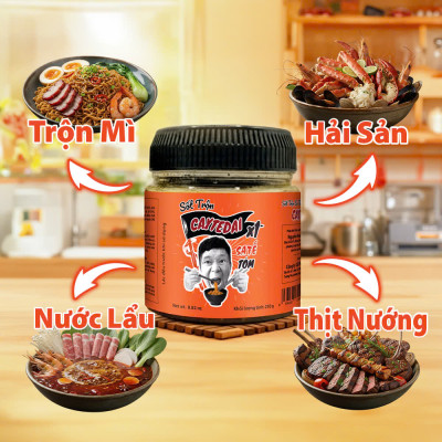 Sốt Trộn Sa Tế Tôm CayTeDai X1 Chuẩn Vị Đậm Đà, Gia Vị Tuyển Chọn - Sốt Trộn Ăn Liền Lâm Vlog Caytedai Trộn Món Gì Cũng Hợp