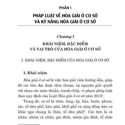 Cẩm nang công tác hòa giải ở cơ sở ( bản in 2024)