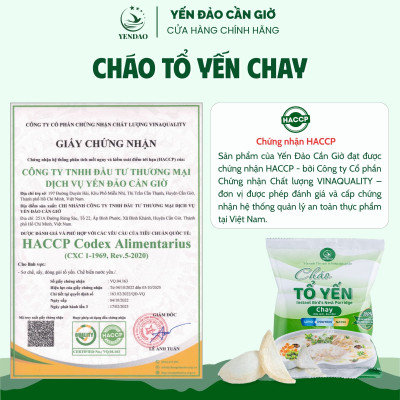 Yến Đảo - Gói Cháo Yến Chay Chất Lượng Giàu Dinh Dưỡng Ăn Liền Tiện Lợi Cho Mọi Người