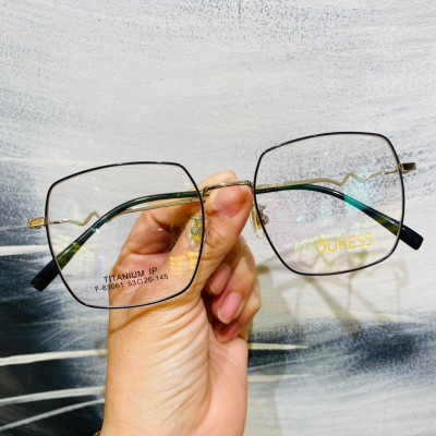 Gọng kính cận F63061 chất liệu titan thời trang mắt kính OURESS nam nữ siêu nhẹ siêu bền