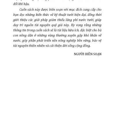 Nông Nghiệp Xanh Và Sạch - Kỹ Thuật Tưới Trong Nông Nghiệp Xanh