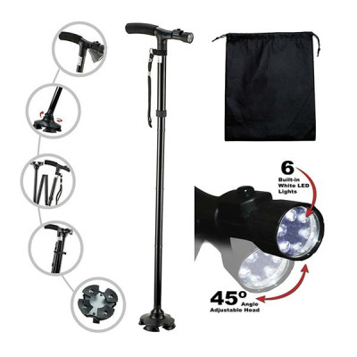 Gậy batoong đa năng (chống trượt, có đèn pin) phù hợp cho người cao tuổi