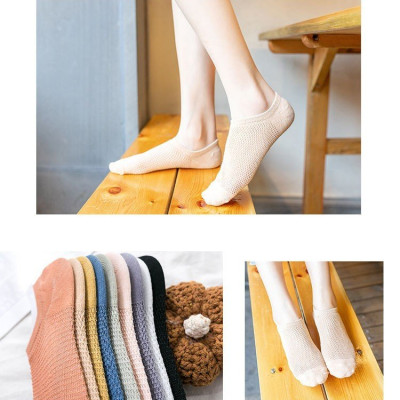 Tất lưới, vớ lưới nữ cổ ngắn thông hơi Mùa Hè siêu mát, siêu thấm hút, mỏng nhẹ thoáng khí, phong cách Nhật Bản