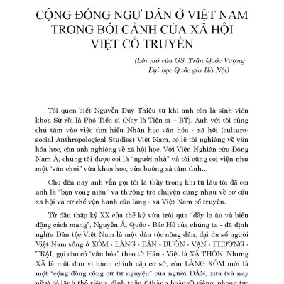 Cộng Đồng Ngư Dân Ở Việt Nam