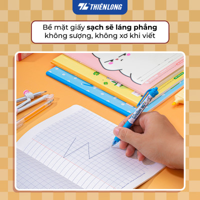 Combo 5/10/20 Tập học sinh chống lóa 80 trang 4 ô ly vuông 2.5mm 100gsm Thiên Long TP-NB003 - Mẫu ngẫu nhiên