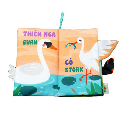 Sách Vải Tương Tác Cho Bé Đoán Đuôi Con Vật - Vương Quốc Loài Chim