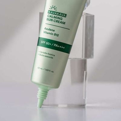 Kem chống nắng rau má kiềm dầu nâng tông cho da dầu, nhạy cảm Anodin Kava Kava Calming Suncream 50ml