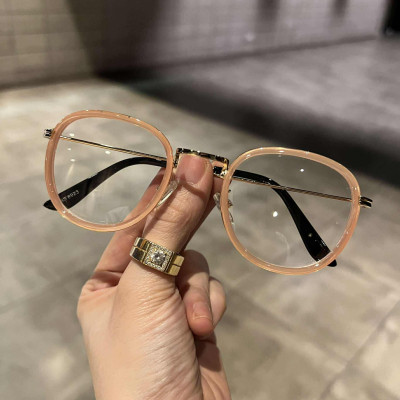 Kính mắt thời trang ulzzang màu hồng mắt tròn nhỏ