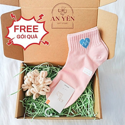 Set Quà Tặng Hộp Túi Mù 2 Món Cột Tóc Và Vớ No.7 Tặng Sinh Nhật Bạn Gái Người Yêu 20/10 8/3, Quà Tặng Học Viên