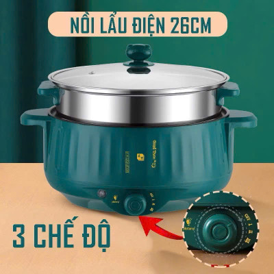 Nồi Lẩju Điện Đa Năng 2 Tầng Loại Xịn – Hấp Xào Nấu Tiện Lợi, Dùng Cả Gia Đình, ĐÈN TRANG TRÍ, ĐỒNG HỒ VẠN NIÊN