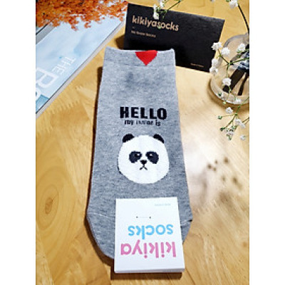 Tất vớ nữ cổ ngắn hình thú Kikiya cao cấp Hàn Quốc W-A-007