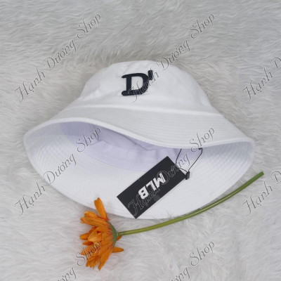 Nón bucket nhung nón bo nhung sớ nhuyễn thêu chữ D
