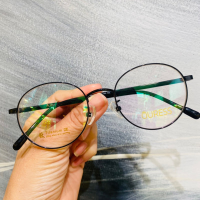 Gọng kính cận 2052 hợp kim thời trang mắt kính OURESS nam nữ siêu nhẹ siêu bền