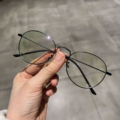 Kính Mắt tròn bầu kim loại tăm nhẹ cao cấp cho nữ