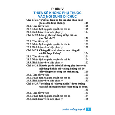 Sách Cẩm Nang Về Thừa Kế Và 26 Tình Huống Thực Tế - Văn Phong Dễ Hiểu Phù Hợp Cho Mọi Đối Tượng