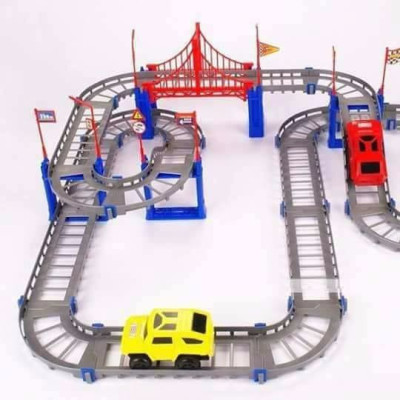 Bộ Lắp Ghép Sáng Tạo Đường Đua Ô Tô 88 Chi Tiết Siêu Hot Hit