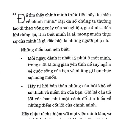 Phụ Nữ Khí Chất Sẽ Tự Có Hào Quang